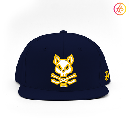 2014 AZ Bobcats + Hatty Ratty™ - Flat Bill - Navy w/Gold & White