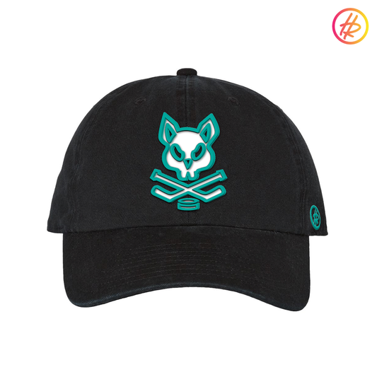 Jr. Sharks + Hatty Ratty™ - Dad Hat - Black