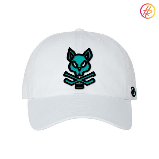 Jr. Sharks + Hatty Ratty™ - Dad Hat - White