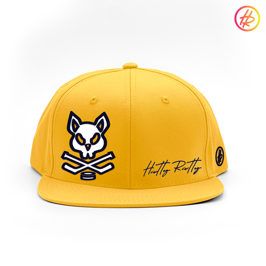 AZ Bobcats + Hatty Ratty™ T-GREY Addition - Flat Bill - Gold