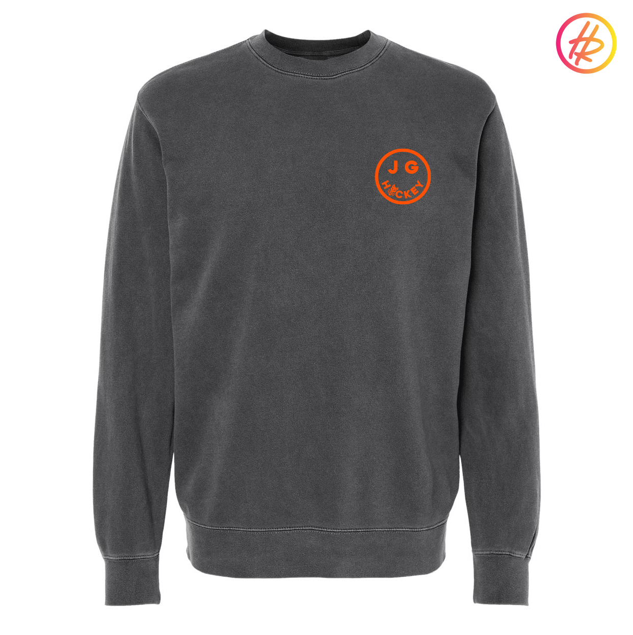 Hatty Ratty™ + Jr. Gulls Happy Hockey Pigment Dyed Crewneck Sweatshirt