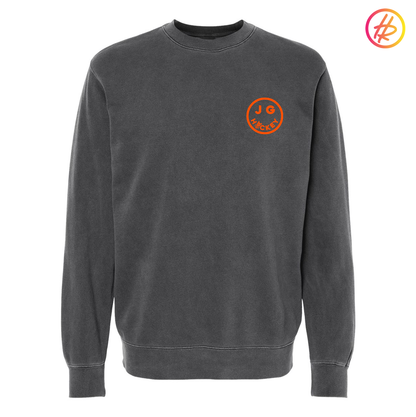 Hatty Ratty™ + Jr. Gulls Happy Hockey Pigment Dyed Crewneck Sweatshirt