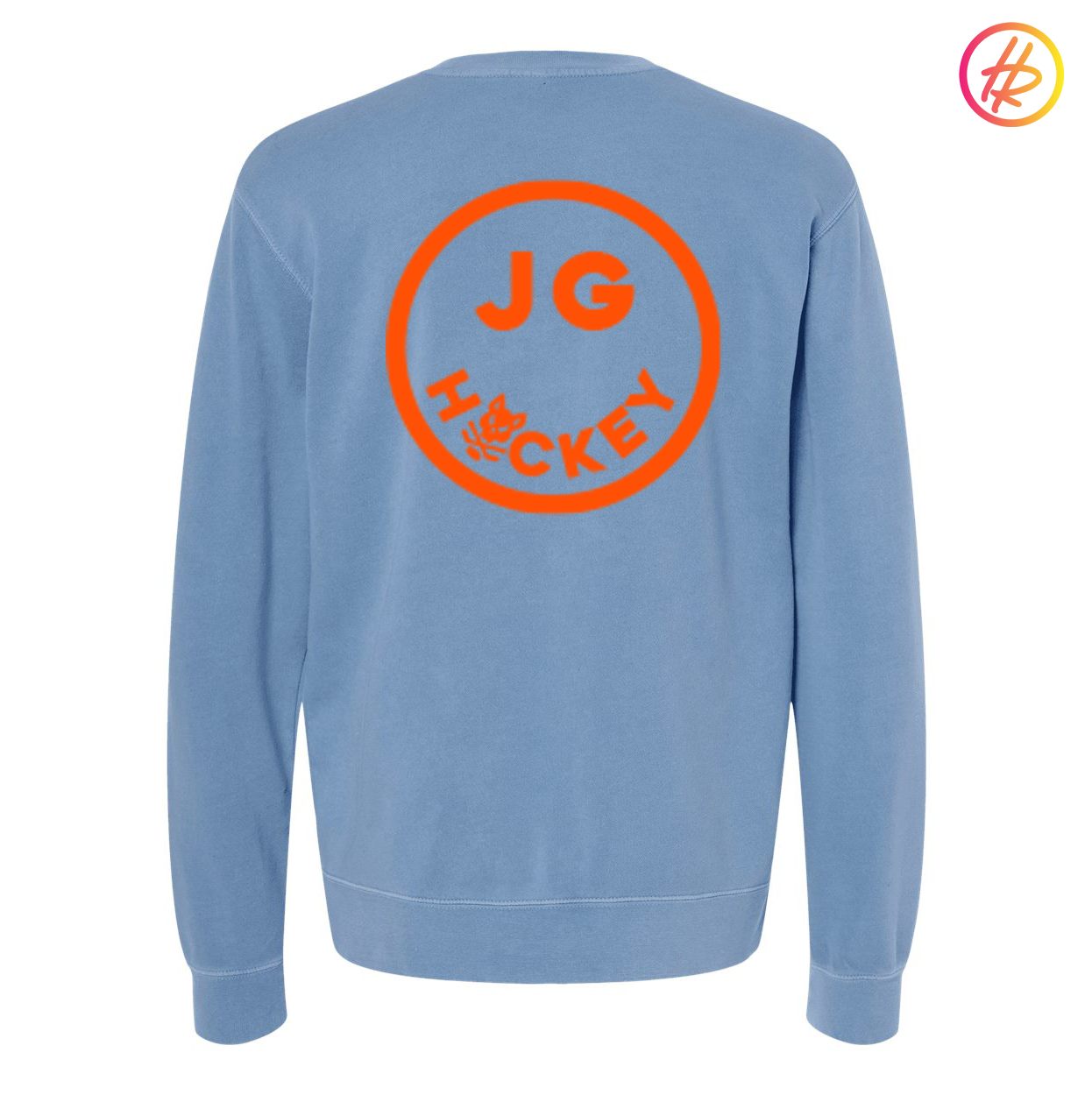 Hatty Ratty™ + Jr. Gulls Happy Hockey Pigment Dyed Crewneck Sweatshirt