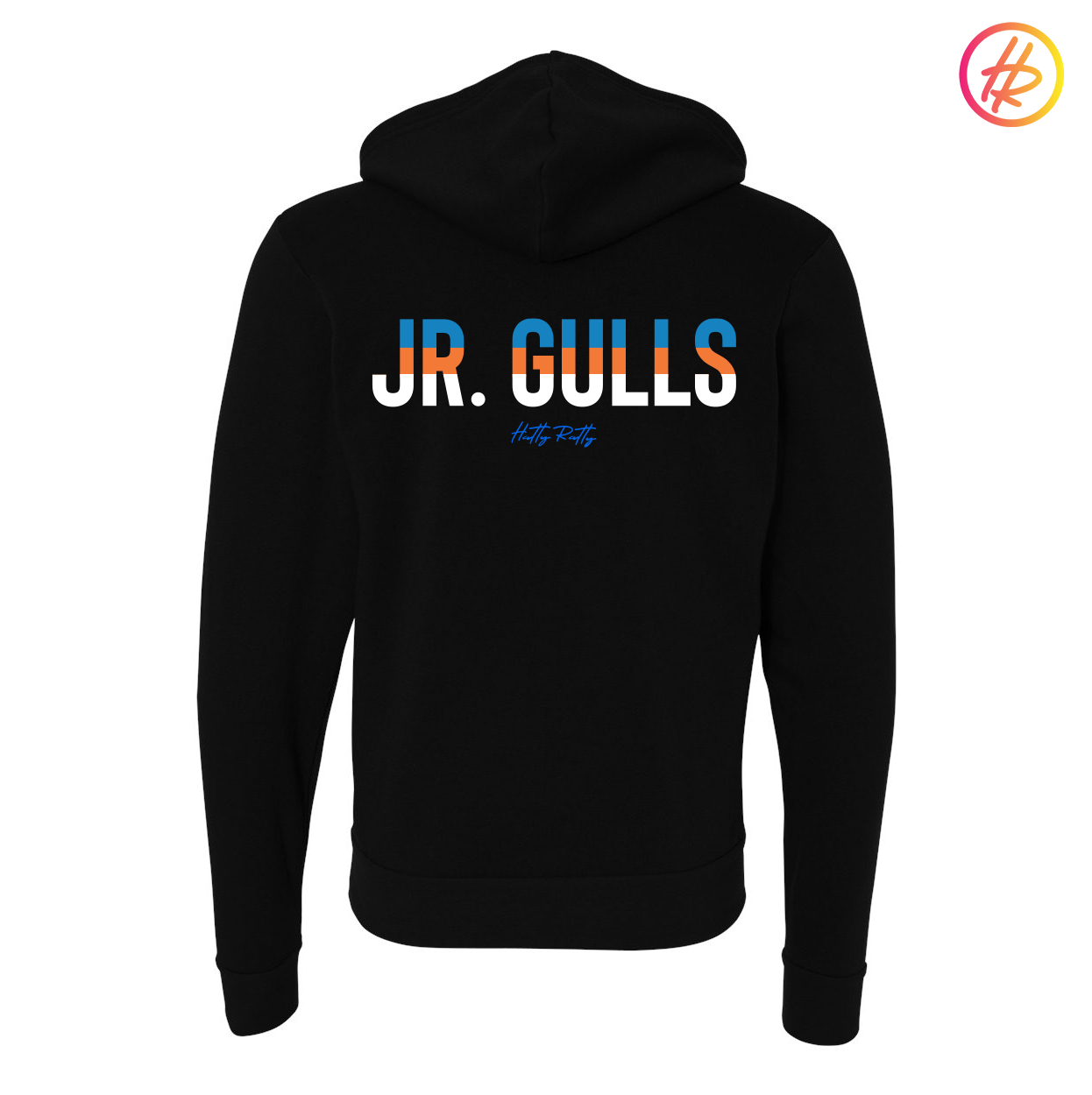 Hatty Ratty + Jr. Gulls Retro Striped Zip Up Hoodie