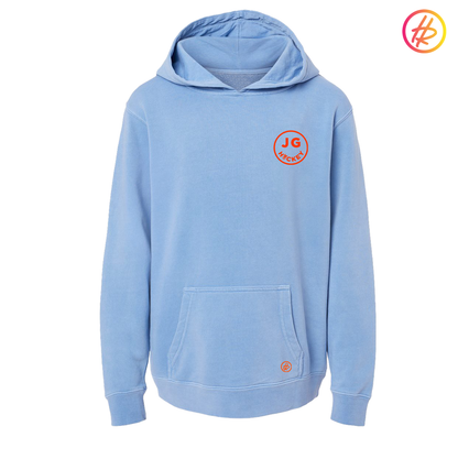 Hatty Ratty™ + Jr. Gulls Happy Hockey Pigment Dyed Hoodie