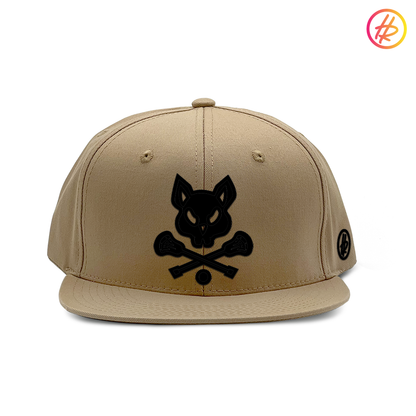 Khaki LAX Rat Flat Bill Snapback - Customizable