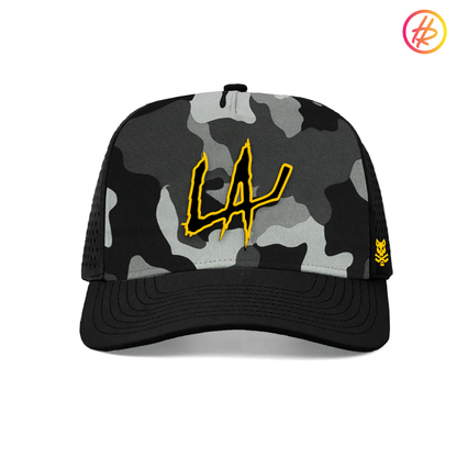 LA HOCKEY LEGENDS + Hatty Ratty™ - Performance Baseball Hat - Black Camo