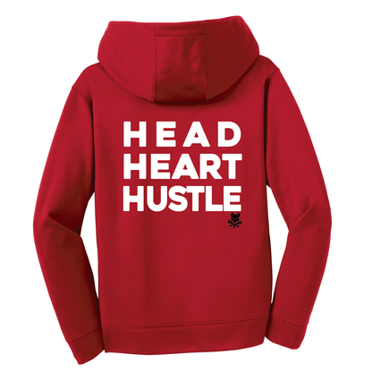 Hatty Ratty™ + Mount Si "HEAD HEART HUSTLE" -Performance Hoodie-YOUTH