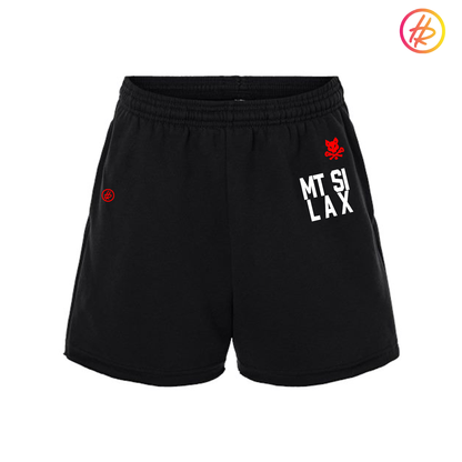 Hatty Ratty™ + MOUNT SI LAX Retro Women's Cutoff Fleece Shorts