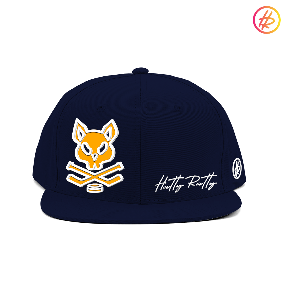 AZ Bobcats + Hatty Ratty™ T-GREY Addition - Flat Bill - Navy