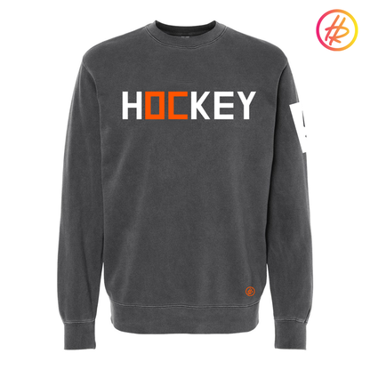 Hatty Ratty™ + hOCkey Pigment Dyed Crewneck