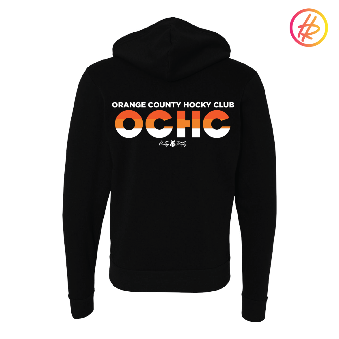 Hatty Ratty + OCHC Retro Striped Zip Up Hoodie