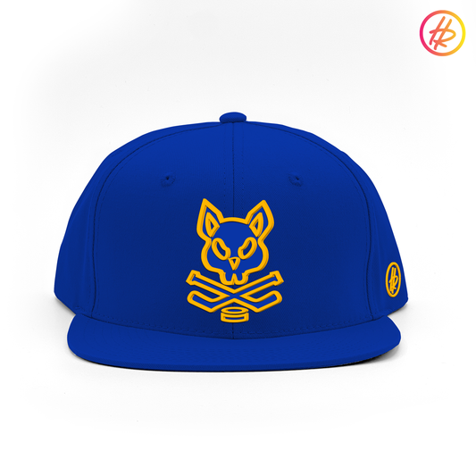 Goldrush + Hatty Ratty™ - Flat Bill - Royal - Customizable