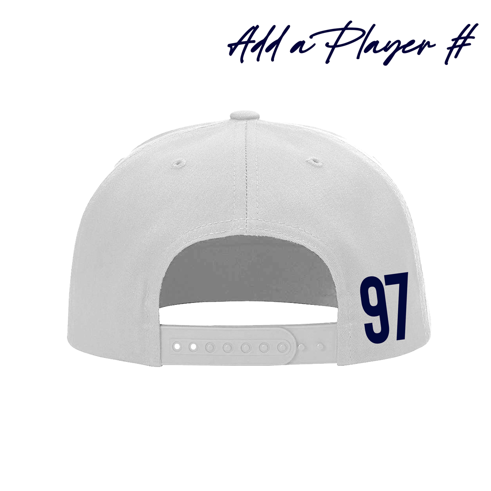 AZ Bobcats + Hatty Ratty™ T-GREY Addition - Flat Bill - White