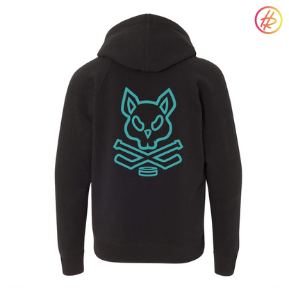 Jr. Sharks + Hatty Ratty - Raglan Hoodie - Adult