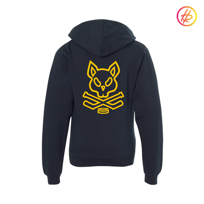 2014 AZ Bobcats + Hatty Ratty - Fleece Hoodie - Youth - Navy