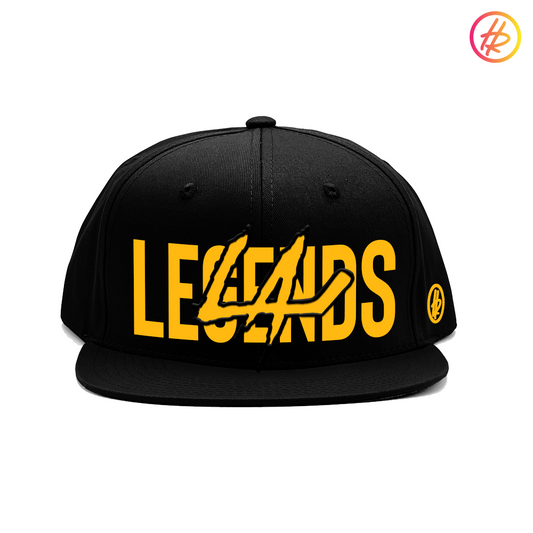 LA HOCKEY LEGENDS + Hatty Ratty™ - Flat Bill - Black & Gold