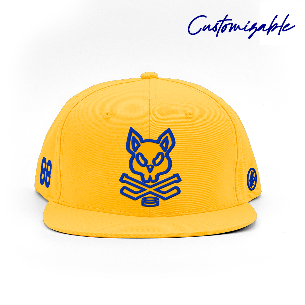 Goldrush + Hatty Ratty™ - Flat Bill - Gold - Customizable