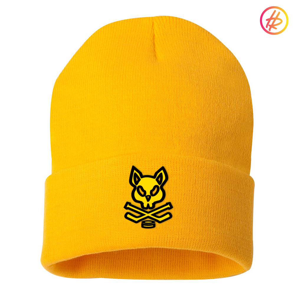 LA LEGENDS + Hatty Ratty™ RINK RAT - Long Beanie - GOLD