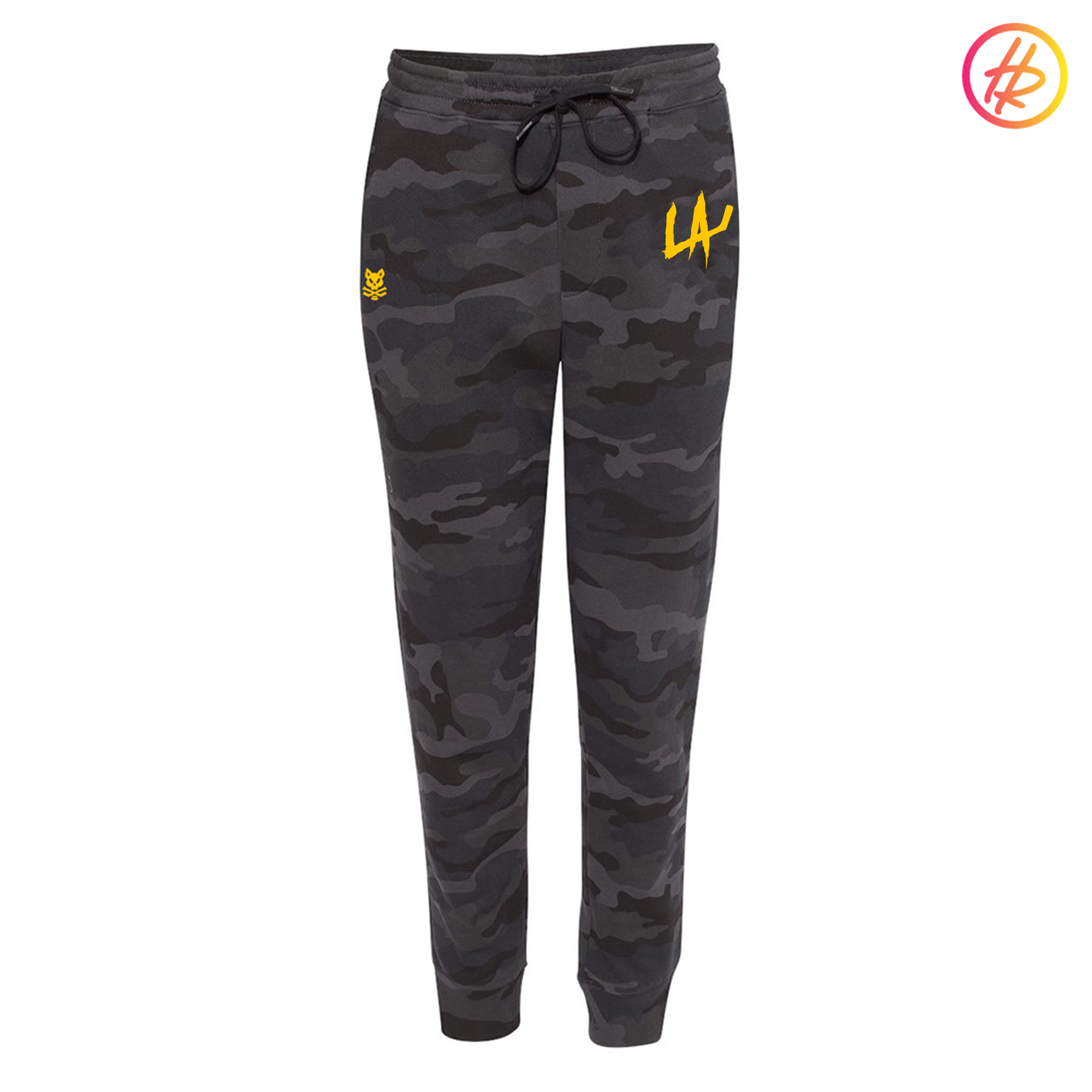 LA LEGENDS + Hatty Ratty™ WAVE WASH Black Camo Sweatpants - WOMENS