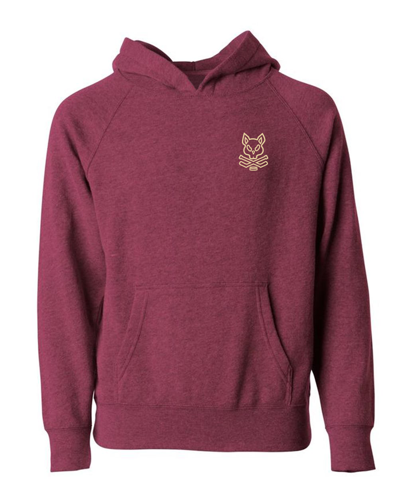 Jr. Coyotes/SD + Hatty Ratty - Raglan Hoodie - Youth