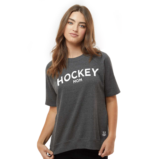 Hockey Mom Shortsleeve Crewneck Sweatshirt