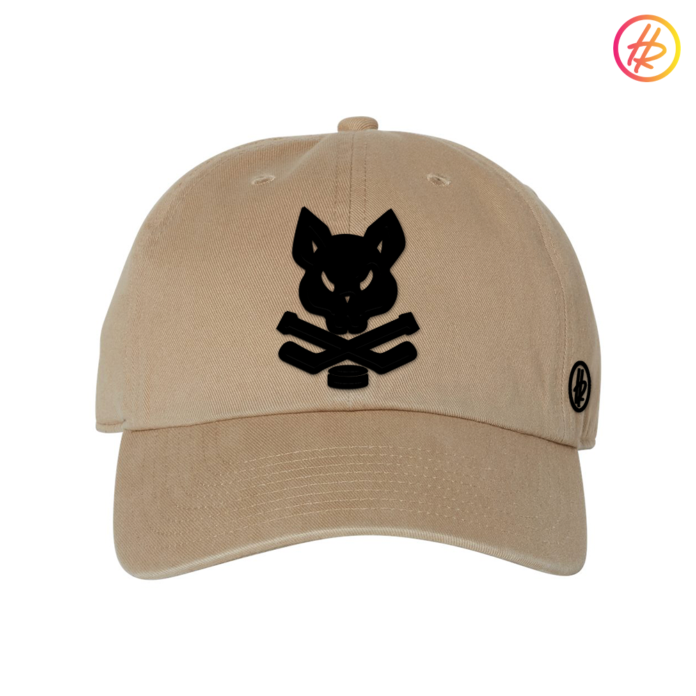 Khaki and Black Rink Rat Hatty Ratty Dad Hat