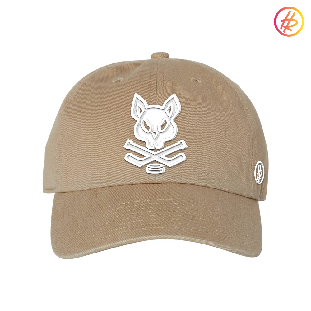 Khaki and White Rink Rat Hatty Ratty Dad Hat