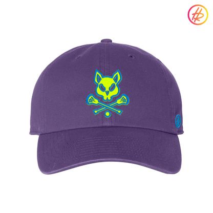 Purple LAX Rat Dad Hat - Customizable