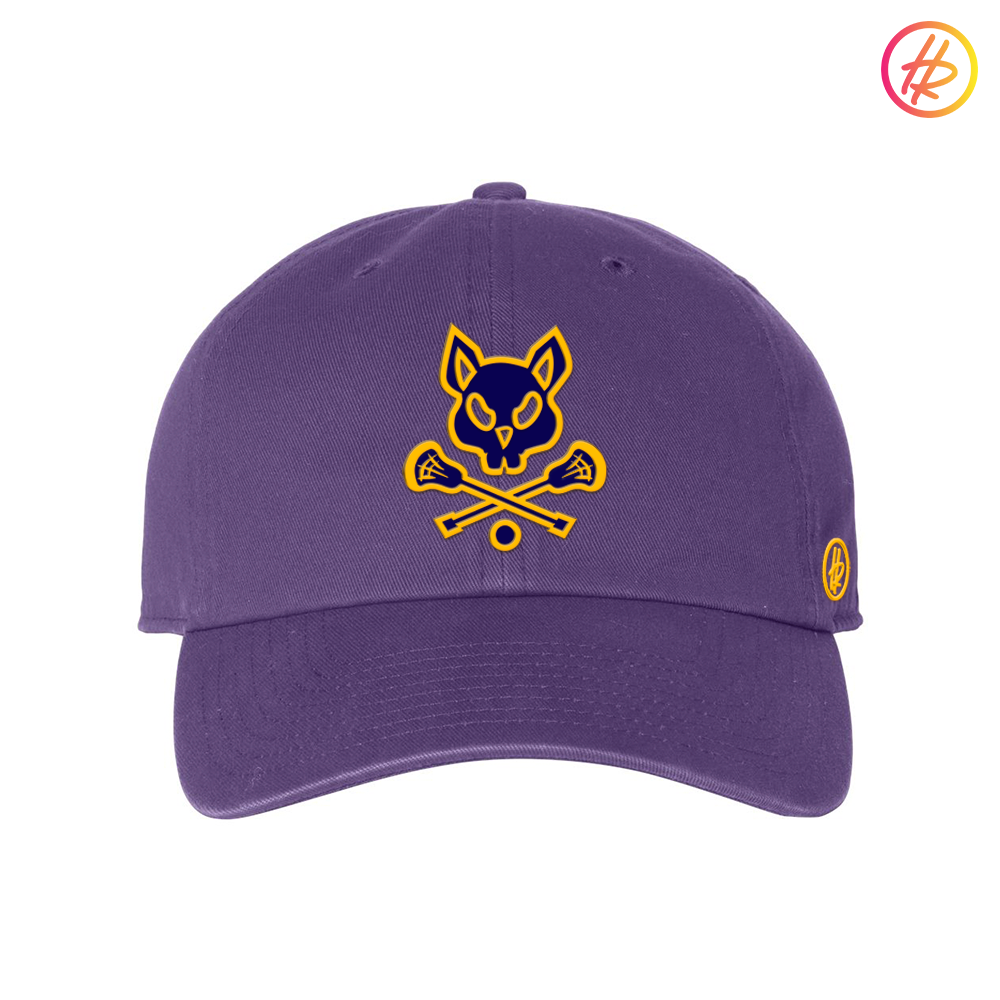 Purple LAX Rat Dad Hat - Customizable