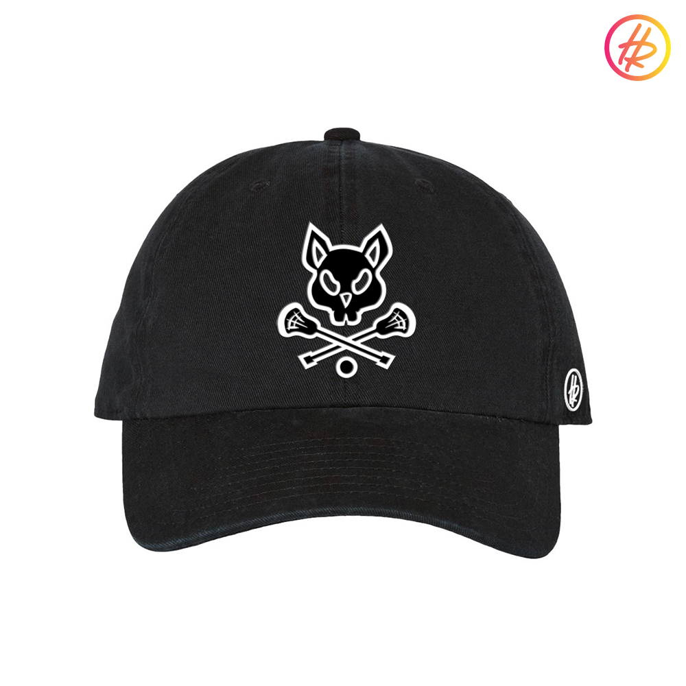 Black LAX Rat Dad Hat - Customizable