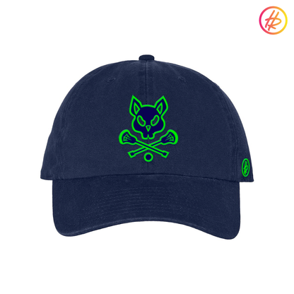 Navy LAX Rat Dad Hat - Customizable