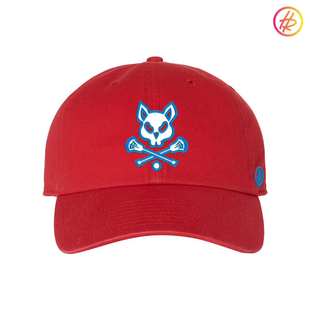 Red LAX Rat Dad Hat - Customizable