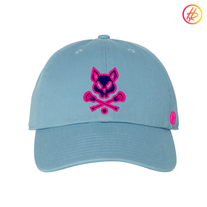 Light Blue LAX Rat Dad Hat - Customizable