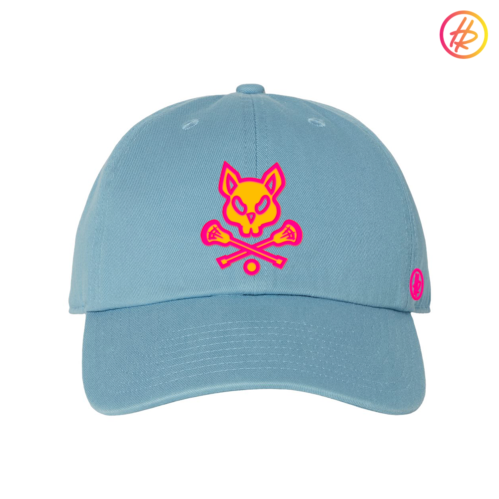 Light Blue LAX Rat Dad Hat - Customizable