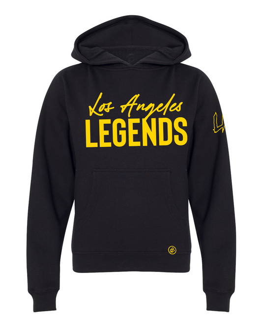 LA LEGENDS TEAM + Hatty Ratty Hoodie - Black - YOUTH