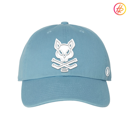 Lt Blue and White Rink Rat Hatty Ratty Dad Hat