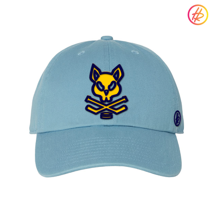 Lt Blue and White Rink Rat Hatty Ratty Dad Hat