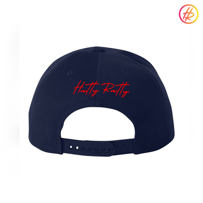 Hatty Ratty™ "Crookie" - Flat Bill - Navy w/White & Teal