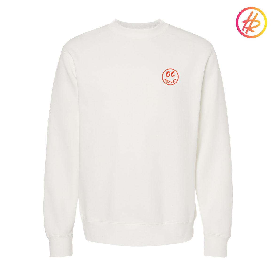 Hatty Ratty™ + OC Hockey Happy Face Pigment Dyed Crewneck