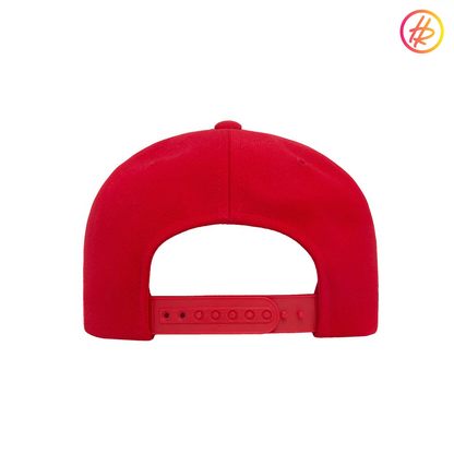 Red Rink Rat Flat Bill Snapback - Customizable