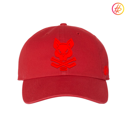 Red and red Rink Rat Hatty Ratty Dad Hat