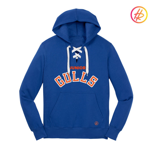 Hatty Ratty™ + Jr. Gulls Varsity Arch Lace Up Hoodie - UNISEX