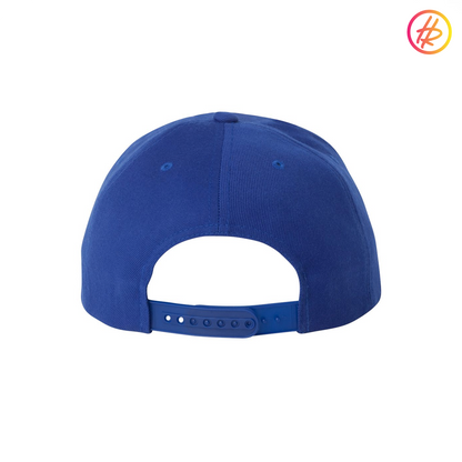 Royal Blue Rink Rat Flat Bill Snapback - Customizable