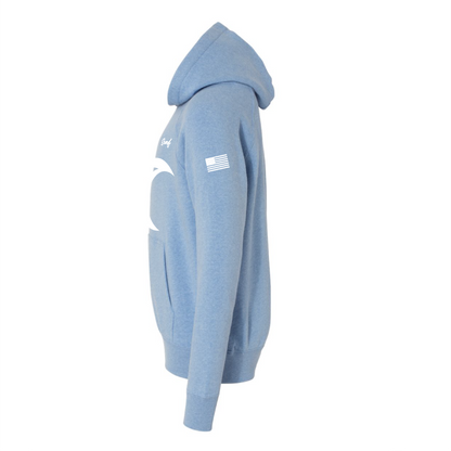 Santa Monica Surf Soccer Team - Special Blend Raglan Hoodie - Sky Blue - Adult