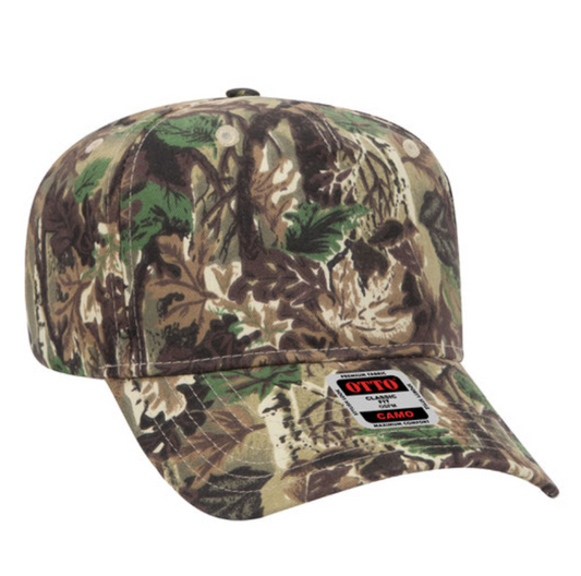 120-838 - Adult Camo 5-Panel Mid Profile Hat