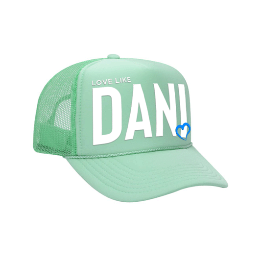 Love Like DANI - Foam Front Trucker - Seafoam