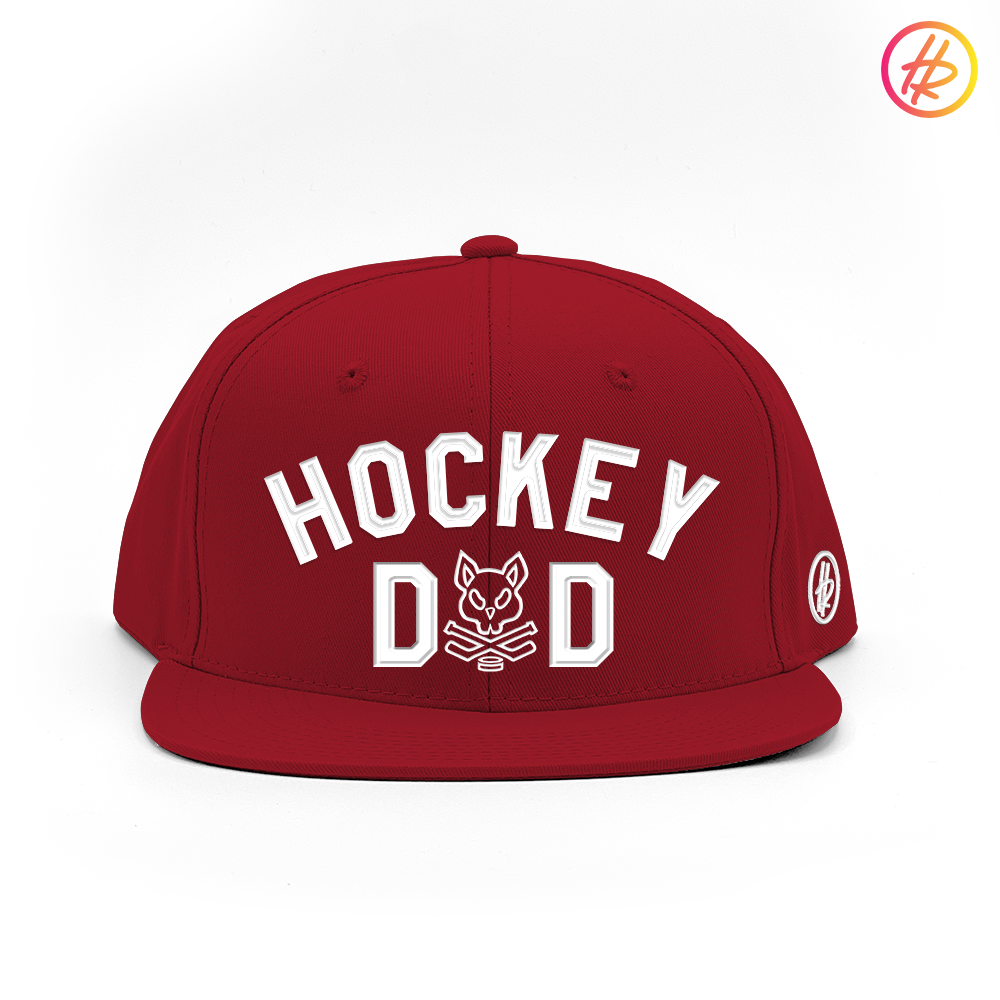 Jr. Coyotes/SD + Hatty Ratty™ Hockey Dad - Flat Bill - Sedona Red