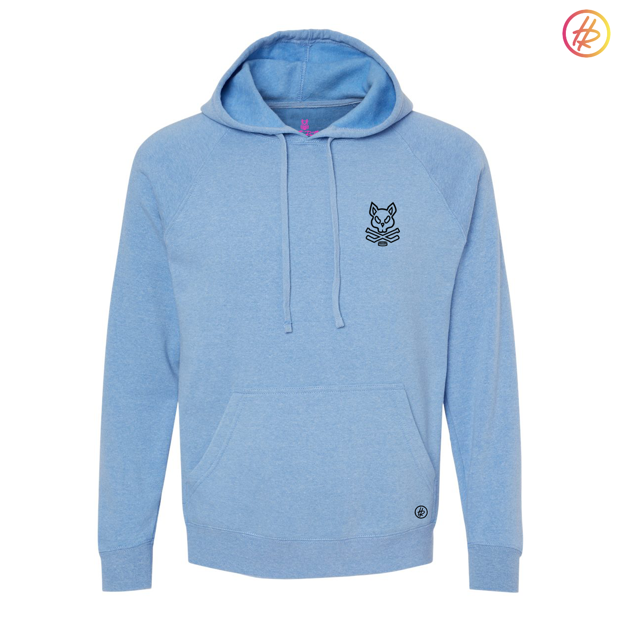 Goldrush Girls + Hatty Ratty - Special Blend Raglan Hoodie - Skyblue - Adult