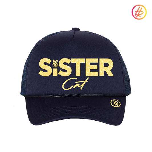 2014 TODDLER - AZ Bobcats + Hatty Ratty™ - Foam Trucker - SISTER CAT - Navy w/Gold